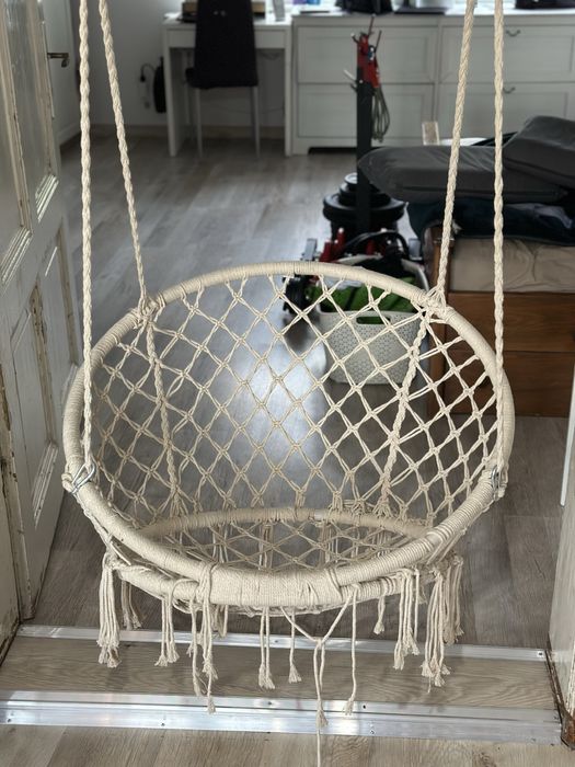 Fotel wiszący bocianie gniazdo z poduszką XXL !!! Do domu i ogrodu !!!
