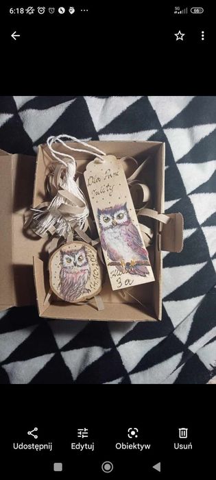 Ręcznie malowana zakładka do książek