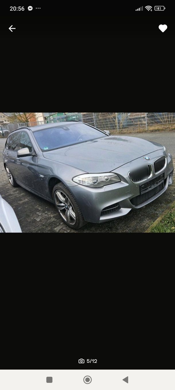BMW 5 F11 550d A52 maska zderzak drzwi klapa blotnik/ 668/ 416 /a300