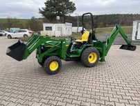 John Deere 410  Traktorek ogrodowy kosiarka John Deere 410 z tur i koparka