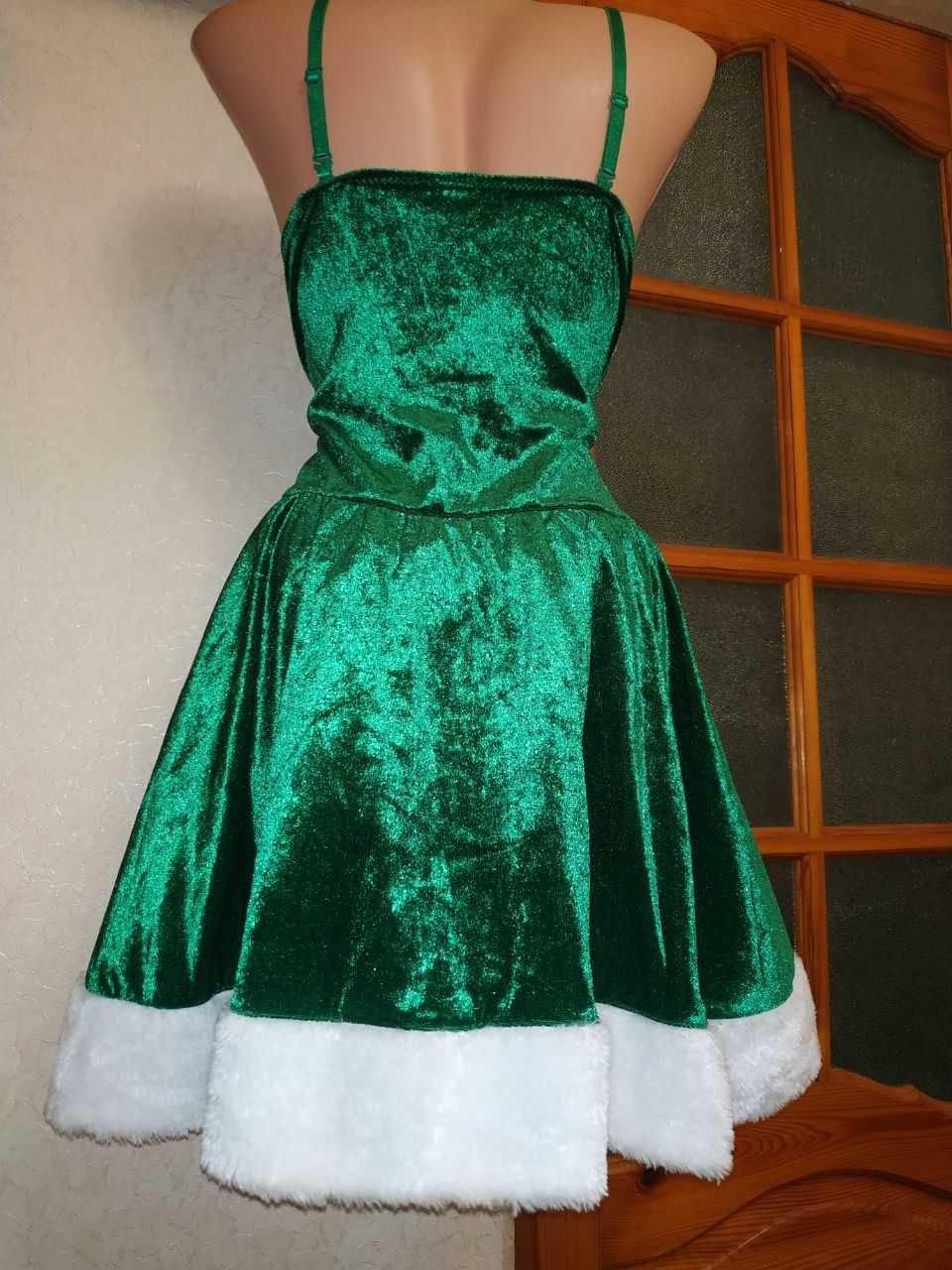 Неймовірна смарагдова оксамитова сукня Ельфійки Ann Summers UK 16-18