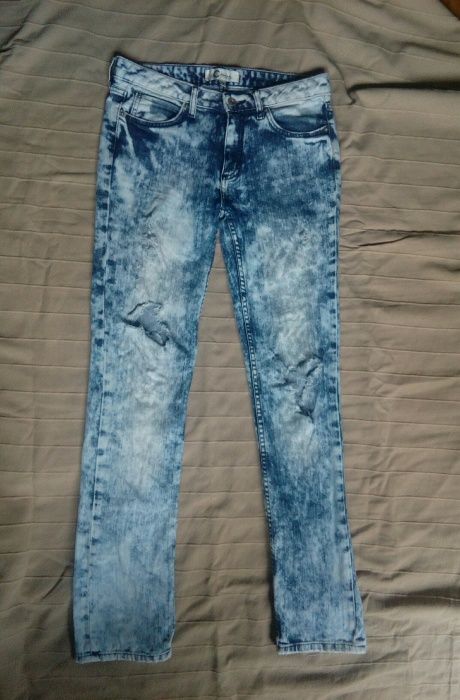 Jeansy z DUŻYMI dziurami C-DENIM r:42 /k16