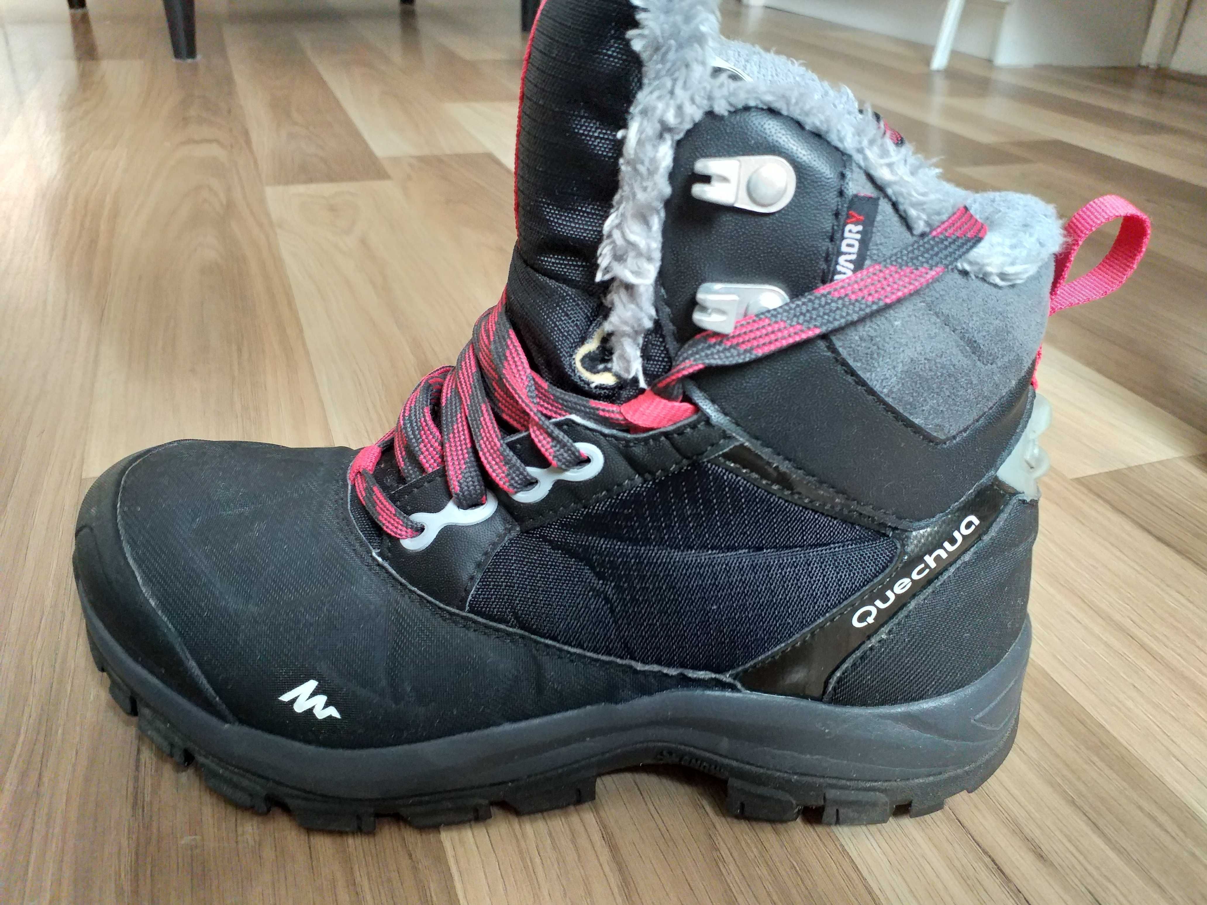 Buty turystyczne damskie Quechua SH500 mountain Mid wodoodporne