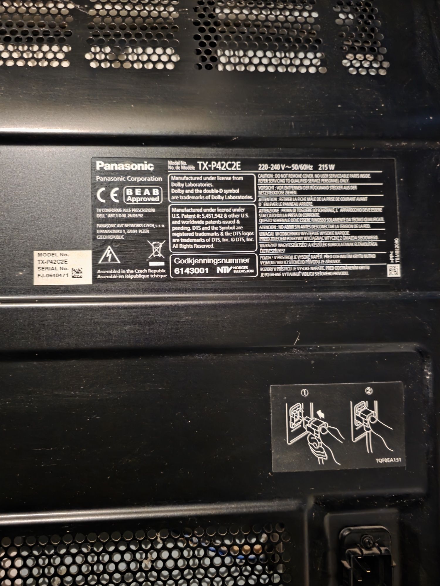 Panasonic Viera 42 cale