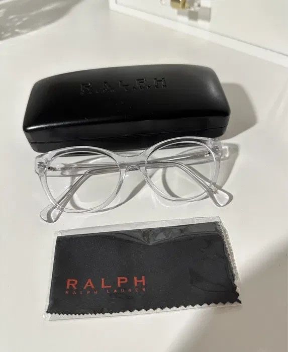 Oprawki okulary transparentne ralph lauren szkła hoya korekcyjne