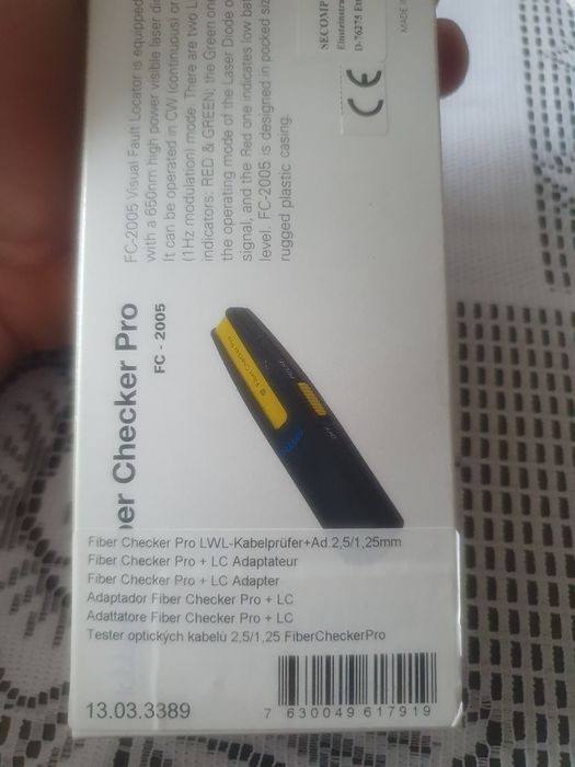 Triton Przenośna laserowa sprawdzarka włókien HOBBES Pro z adapterem 1