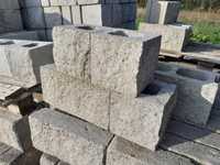 Bloczek betonowy ogrodzeniowy kamień łupany