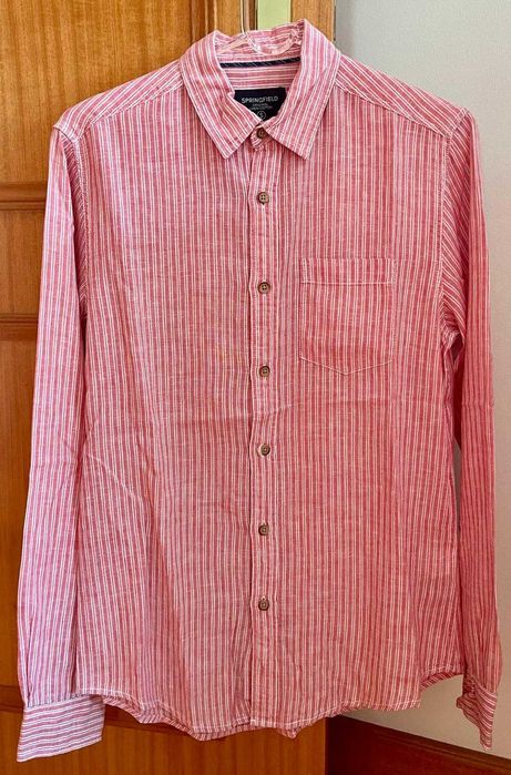 Camisa às riscas regular fit para homem da Tiffosi