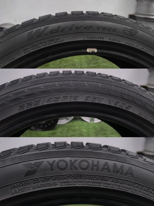 4 x 225/45/19 Yokohama Opony Zimowe Wysyłka