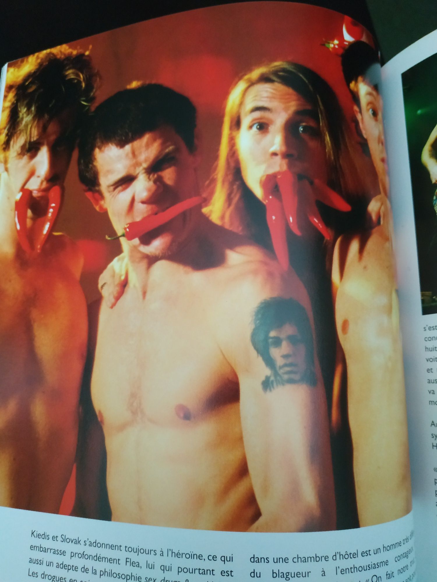 Livro de fotografias dos Red Hot Chili Peppers