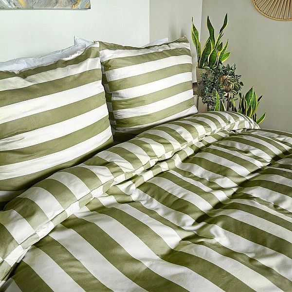 Pościel 160x200 MIKROFIBRA poszewki 70x80 KOMPLET Eusebia Home W PASY