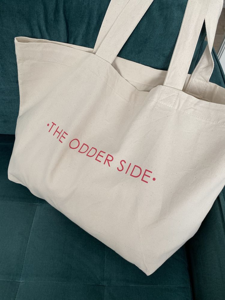 The Odder Side duża bawełniana torba shopper plażowa