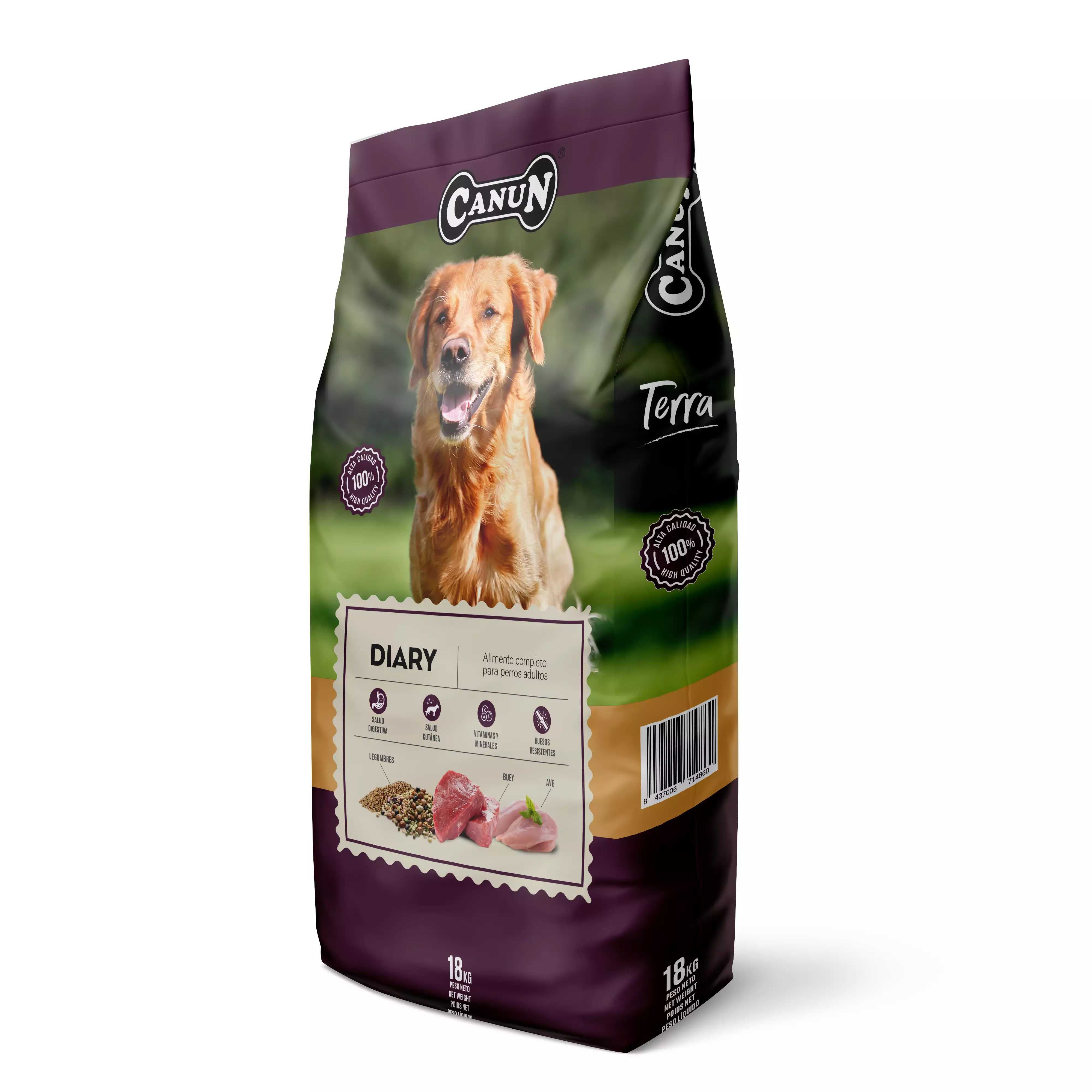 Canun Terra Diary 18 kg karma dla psów dojrzałych i z nadwagą,wołowina