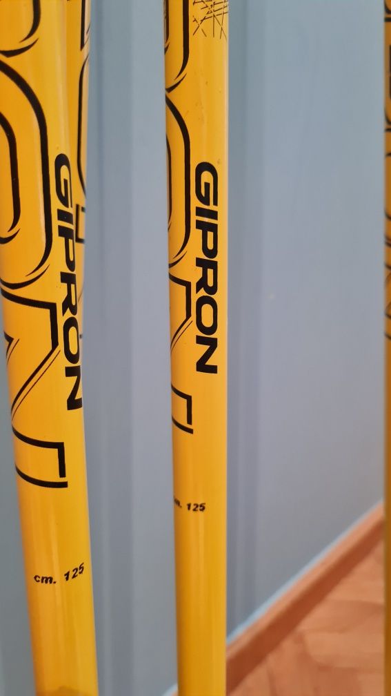 Kijki narciarskie narty Gipron 125cm zółte