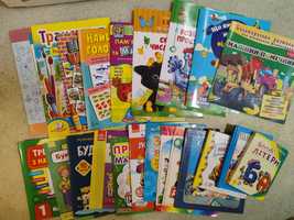 Набор развивающих книг, тетрадей тренажёров для дошкольников