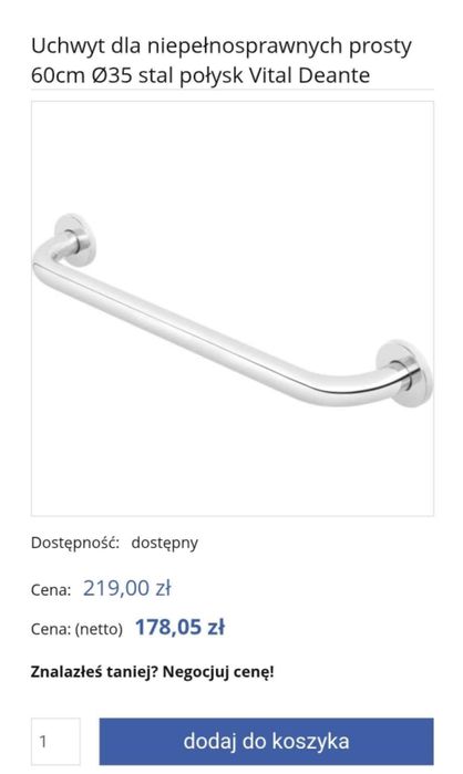 Uchwyt dla niepełnosprawnych 2sztuki