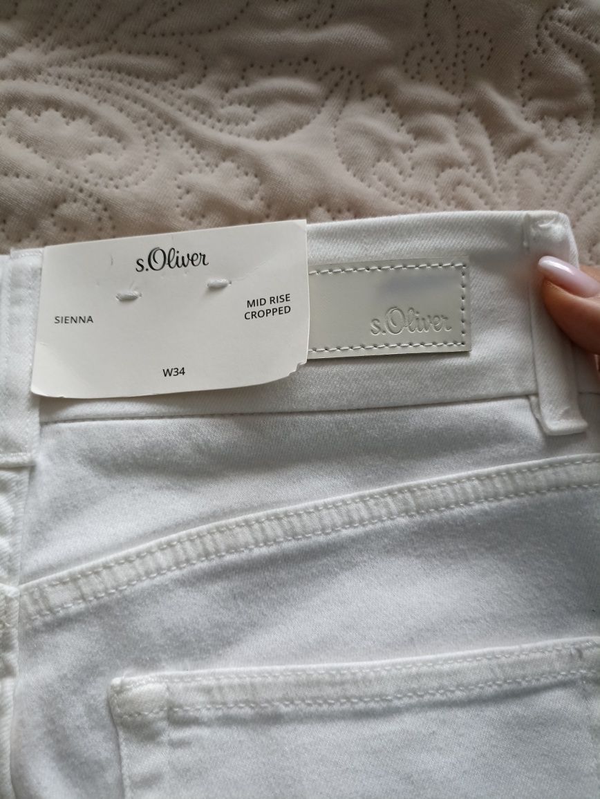 Spodnie białe skinny S.Oliver roz.S/M