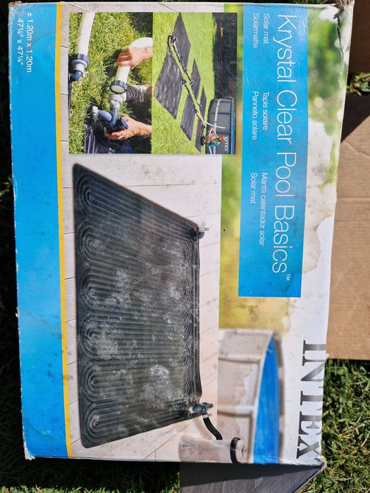 Mata Intex solarna nagrzewająca wodę do basenu PVC czarna 1.20m x 1.20
