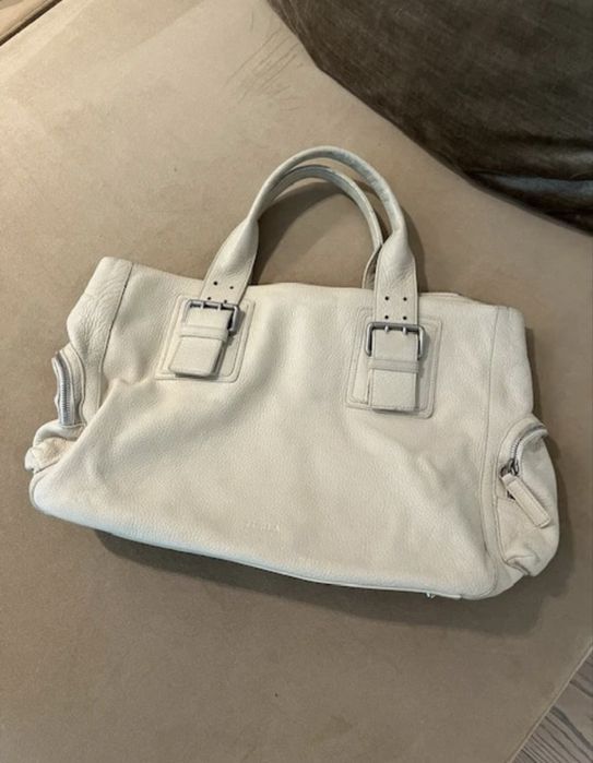 Mala pele Furla bege