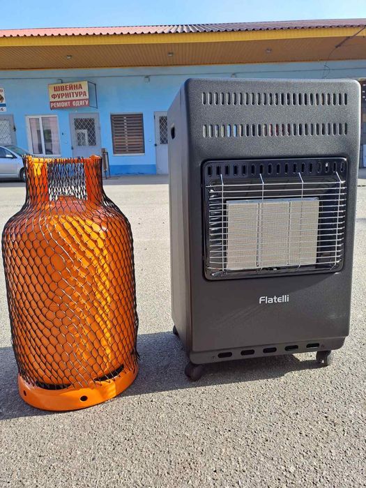 Газовий каталітичний обігрівач Flatelli RS-42 4,2 кВт(шланг+редуктор)