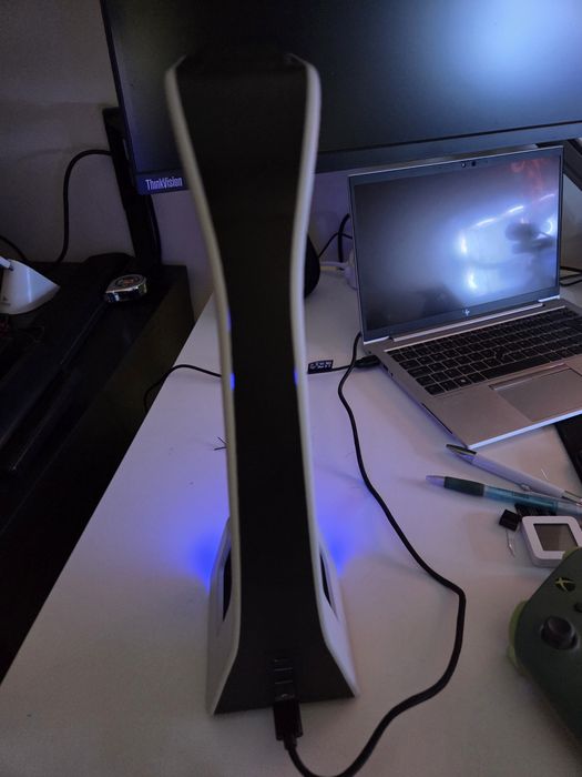 suporte auscultadores usb hub gamepad com carregamento magnetico