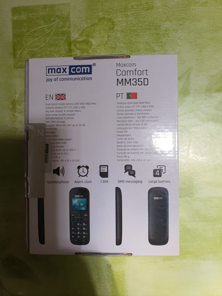 MaxCom MM35D

Telefone DECT  funciona c cartão SIM