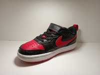 Czarno-czerwone sneakersy chłopięce Nike Court Borough 2
