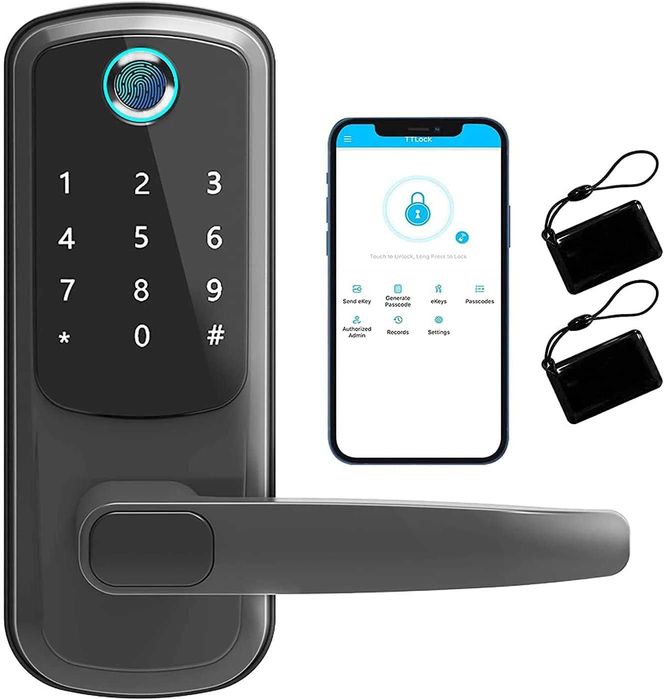 Fechadura Inteligente / TTLOCK / WiFi / IP67 Biométrica Cartão