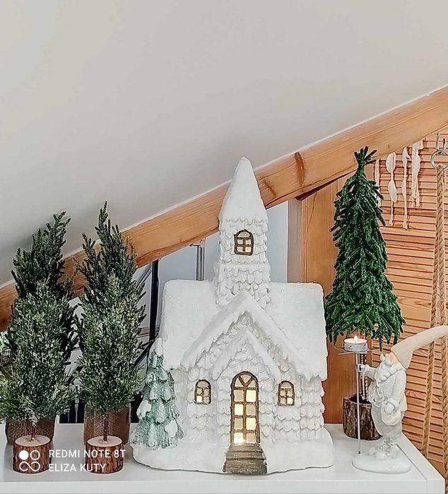 Home&you nowy duży domek z piernika  figurka led Julestue
