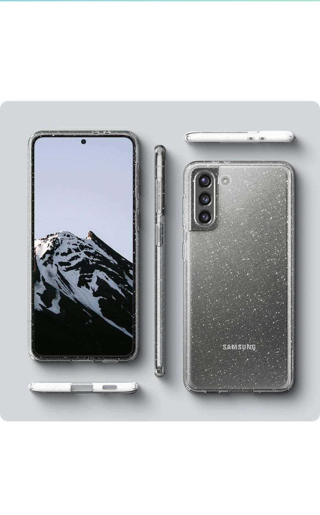 Spigen Capa Liquid Crystal Glitter compatível com Samsung Galaxy S21