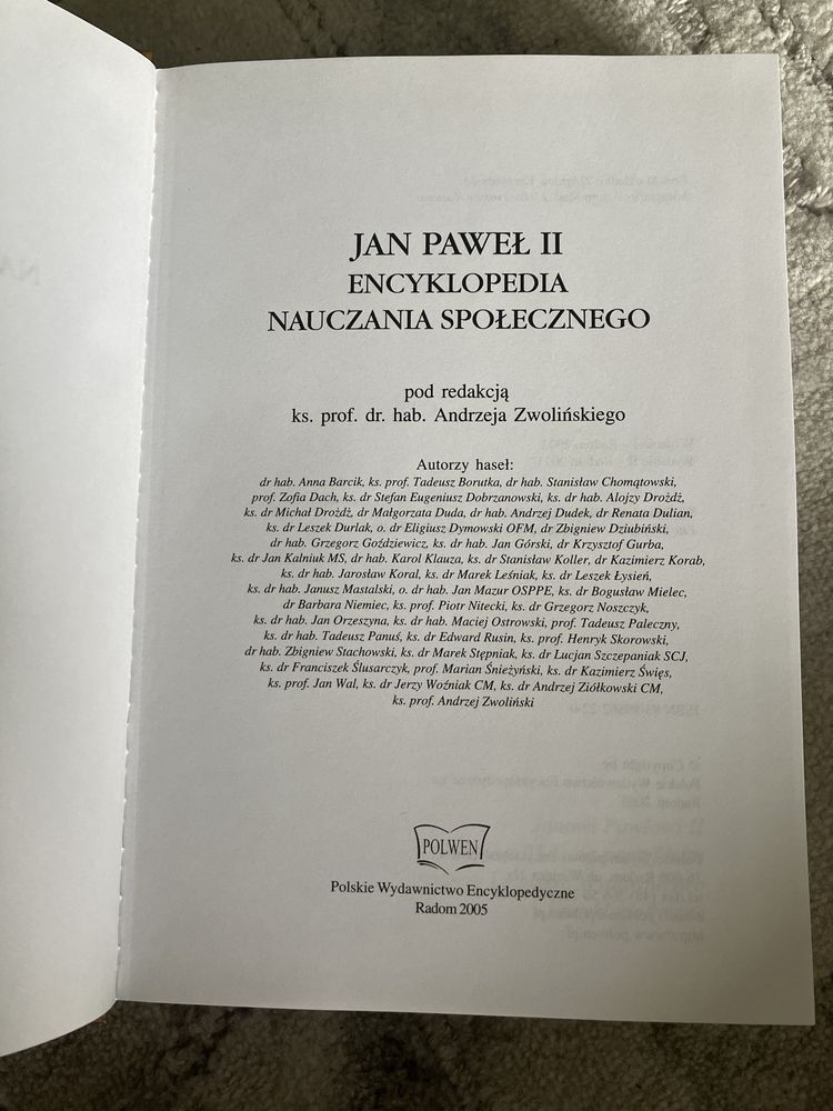 Jan Paweł II Encyklopedia Nauczania Społecznego