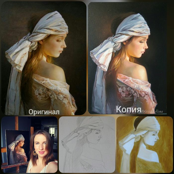 Портрет маслом на замовлення. Напрямок: Реалізм. Документ на картину.