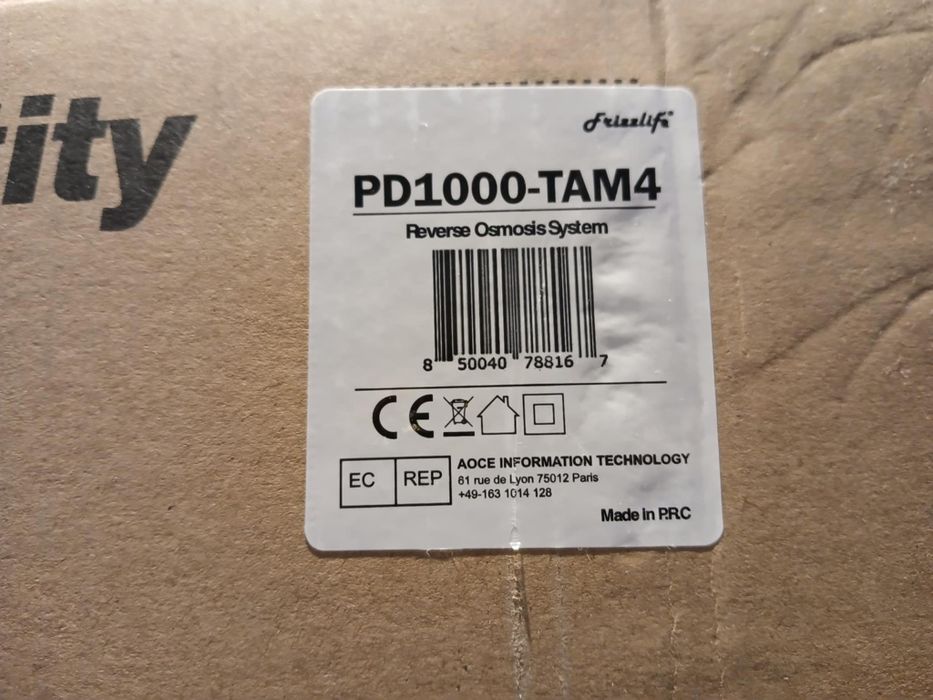 System Filtracji Wody Metodą Odwróconej Osmozy Frizzlife PD1000. 784 l