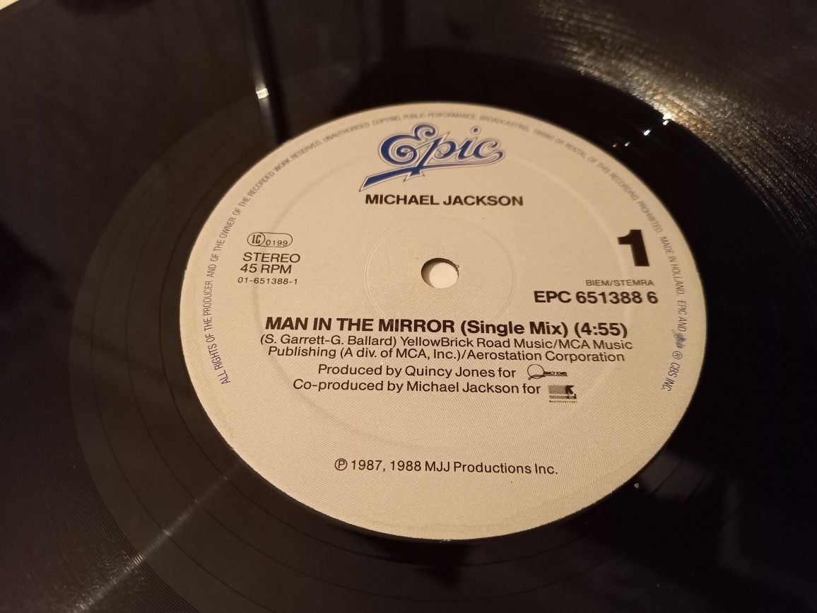 Michael Jackson – Man In The Mirror Vinyl, 12", 45 RPM, Maxi-Single