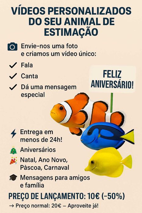Criação de Vídeos Personalizados com o Seu Animal de Estimação