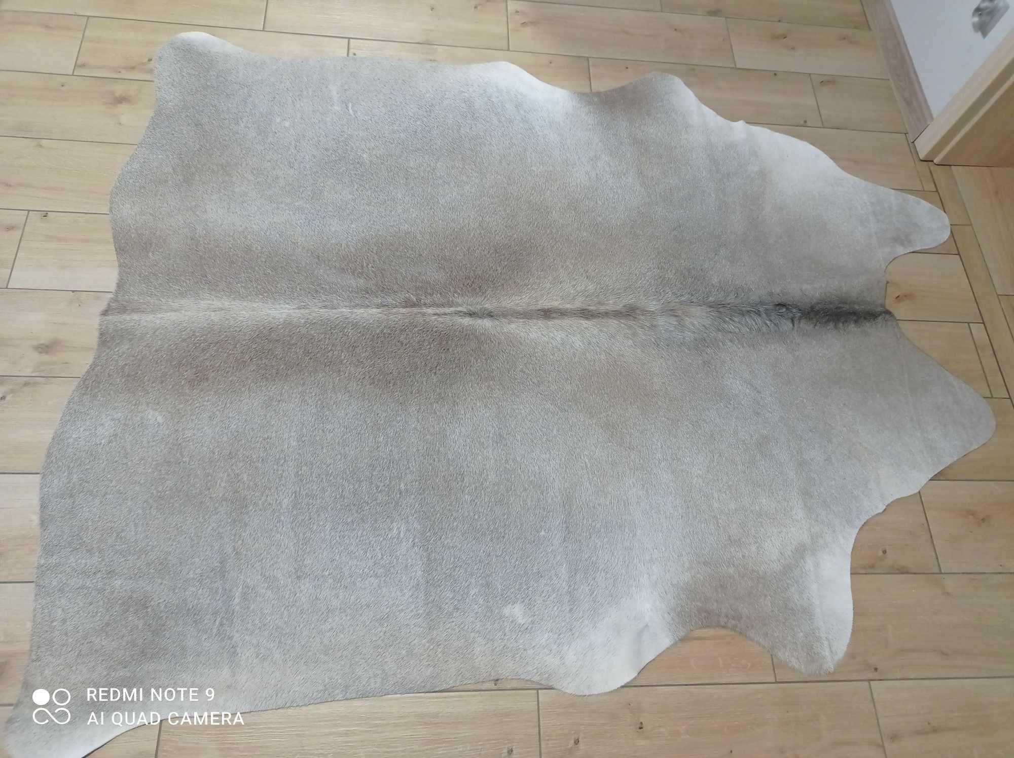 Dywan SKÓRA BYDLĘCA szaro-beżowa Krowa naturalna
