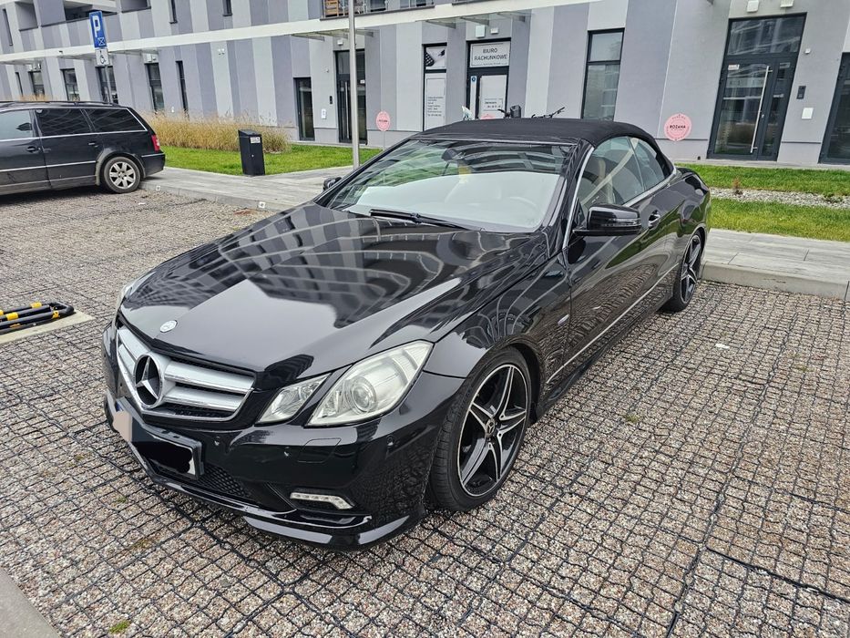 Mercedes E-klasa cabrio pakiet AMG zamiana