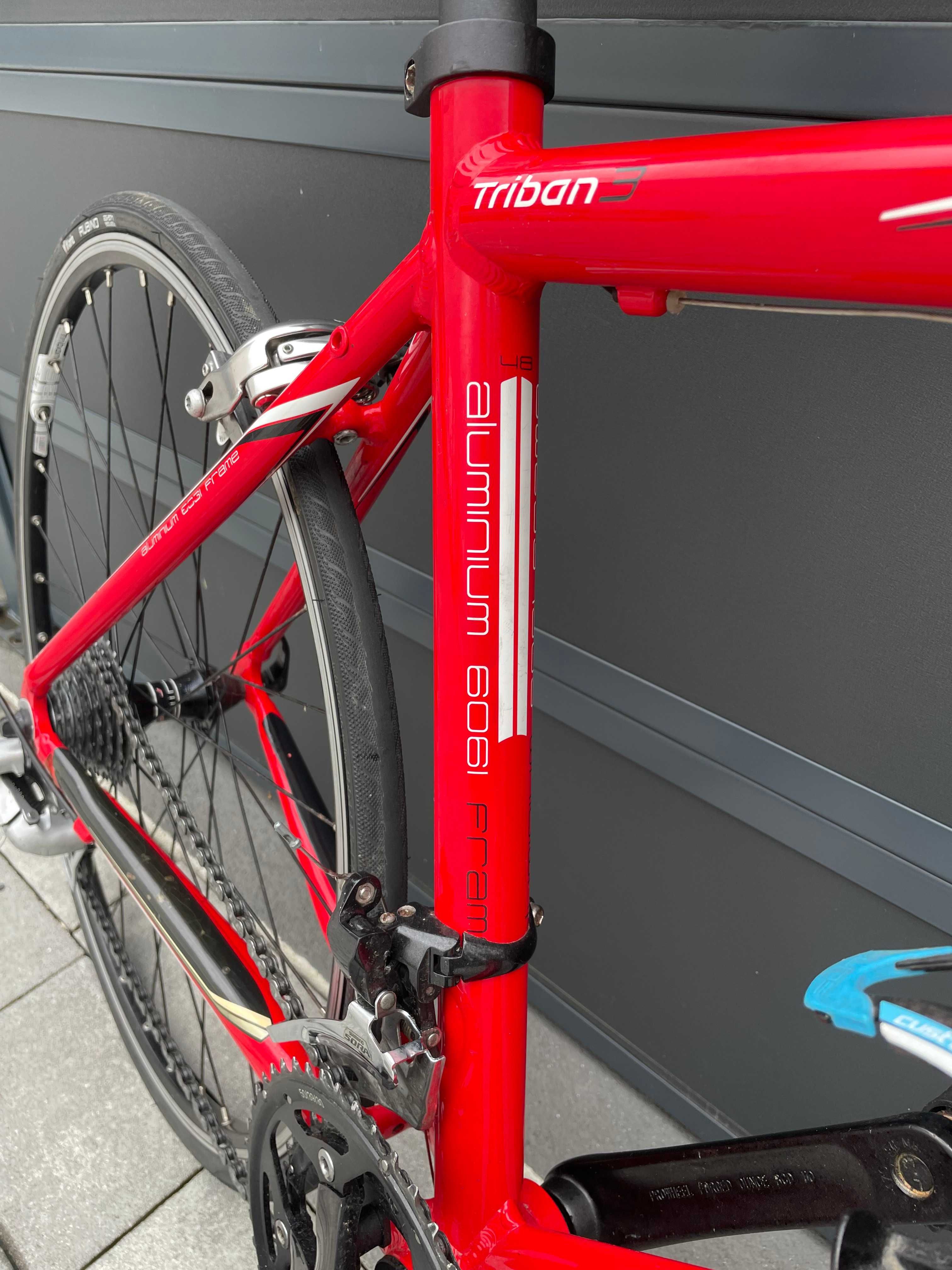 Piękny rower szosowy Carbon Btwin  Shimano wzrost  145-165cm jak nowy