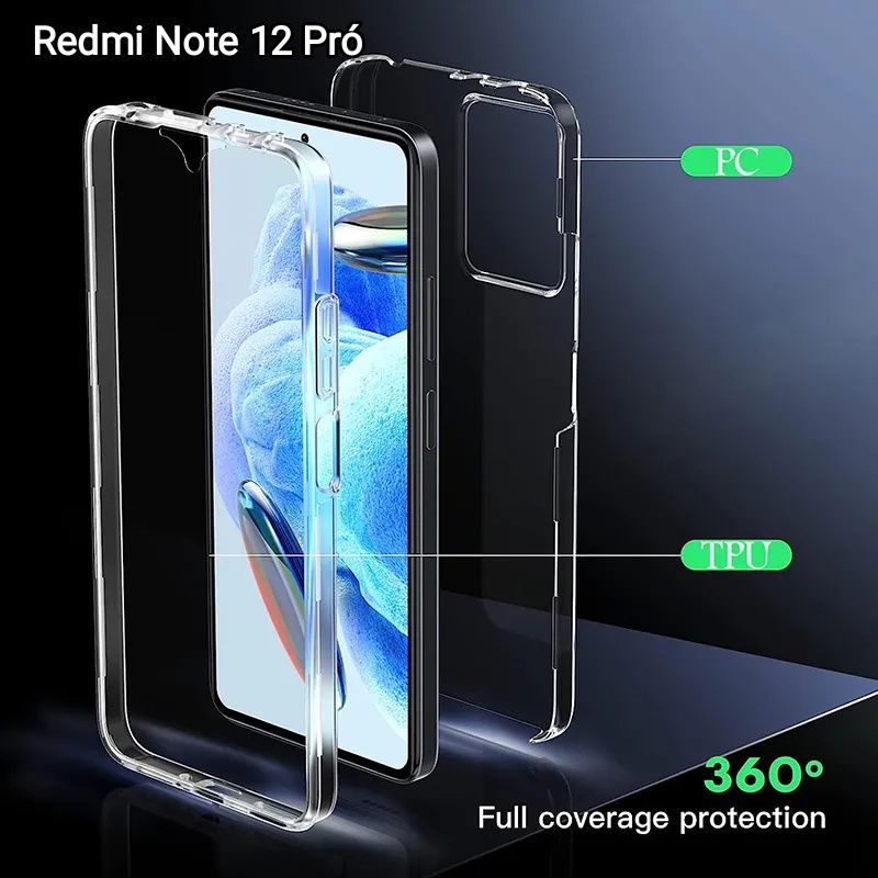 Capa 360 P/ Xiaomi Redmi Note 12 Pró 5G / Poco X5 Pro / Redmi 12C