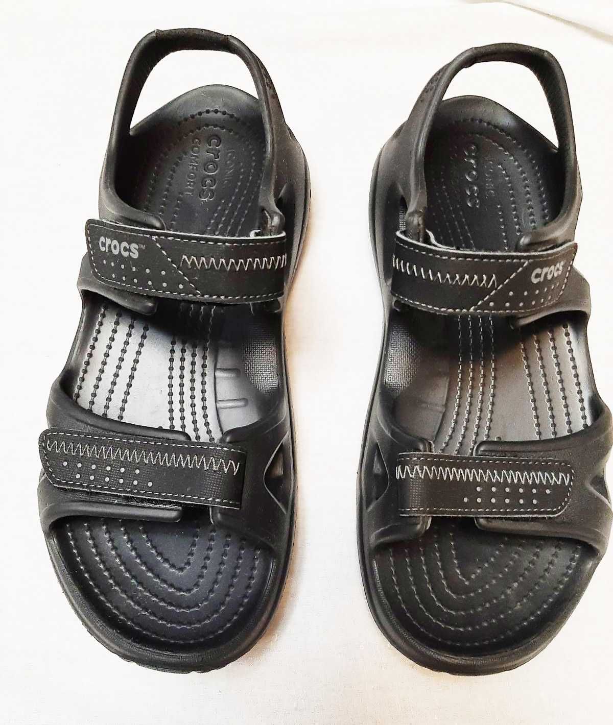 Сандали мужские черные Crocs Comfort Level 1