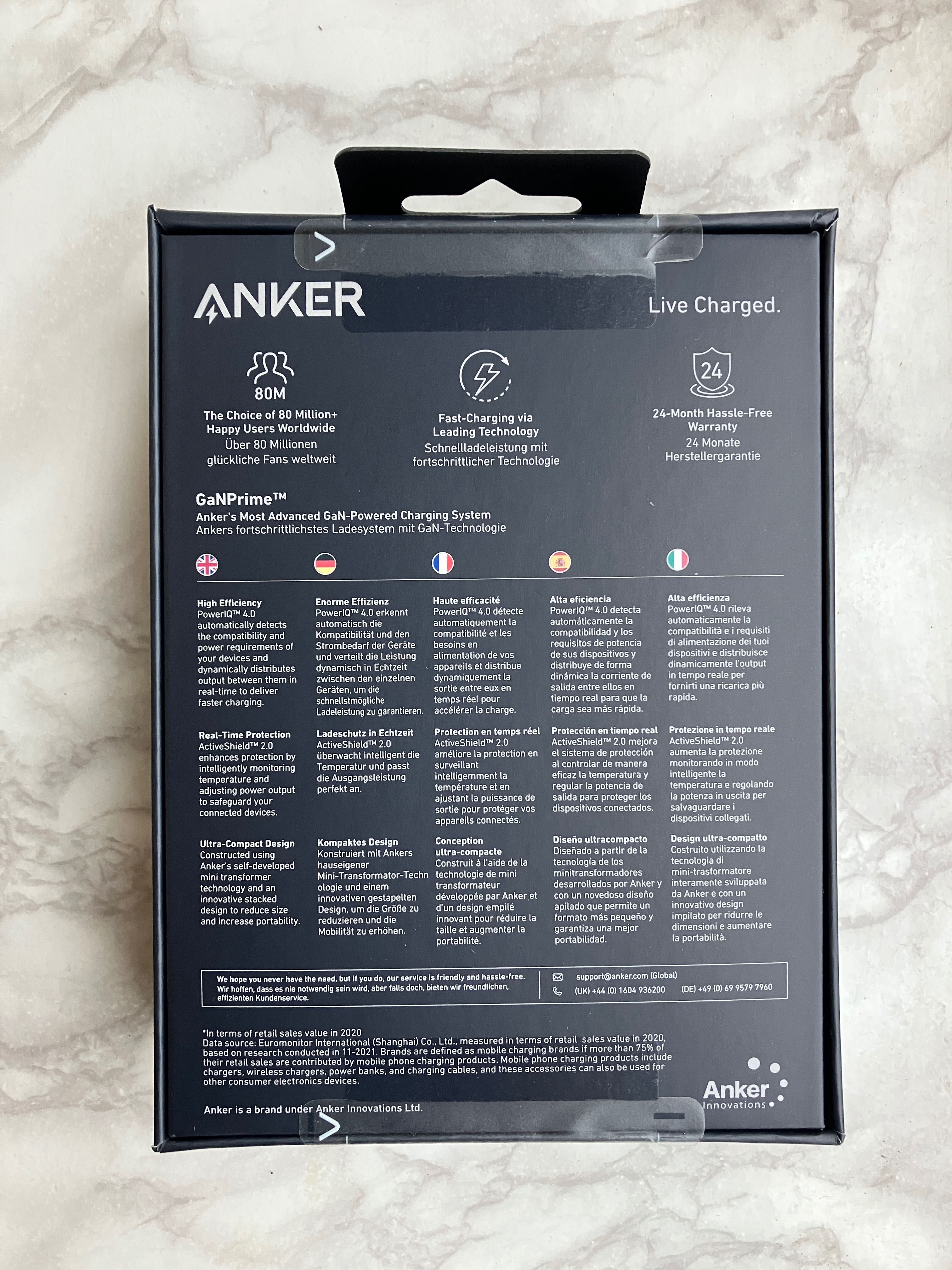 Зарядний блок Anker 737 GanPrime 120W. PowerIQ4.0