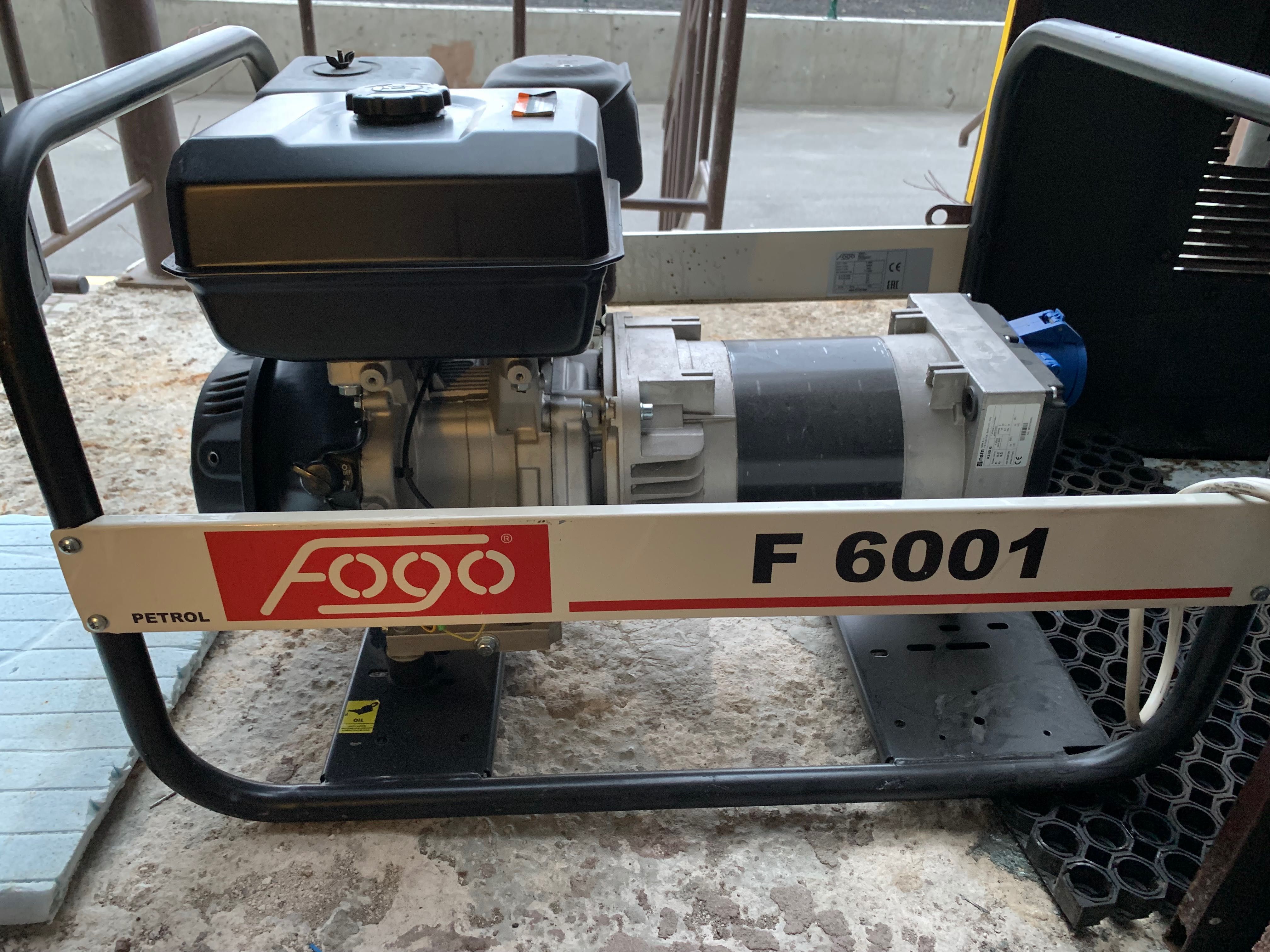 Генератор Fogo F6001 бензиновий