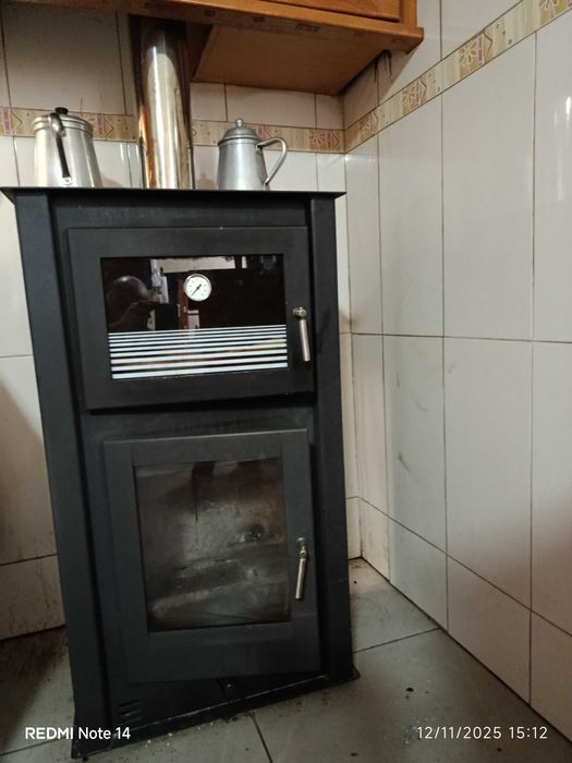 SALAMANDRA A LENHA COM FORNO - sem chaminé