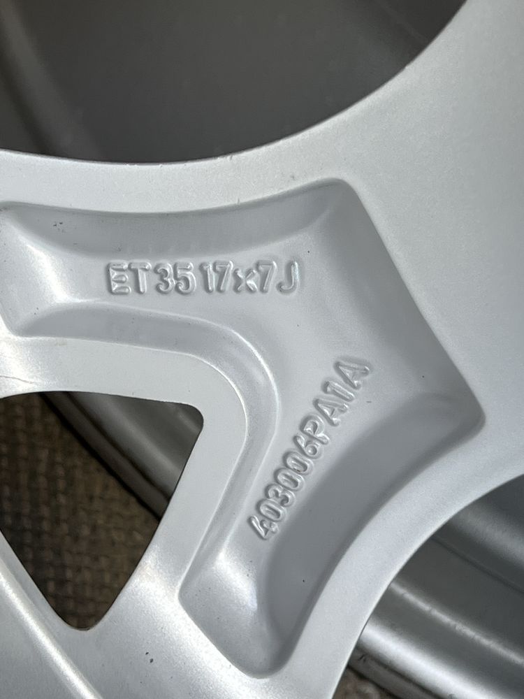 Оригінальні диски Nissan 5 114.3 R17 qashqai Rogue leaf Juke x trail