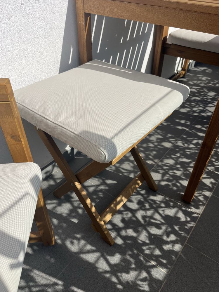 Conjunto jardim madeira