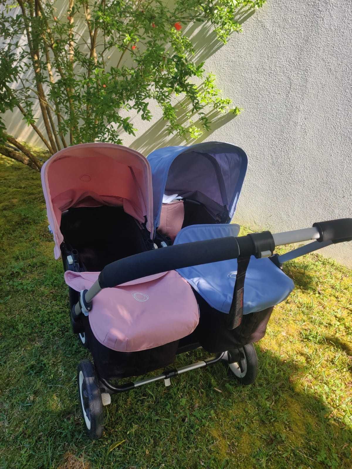 Carrinho gémeos Bugaboo donkey + ovos + isofix