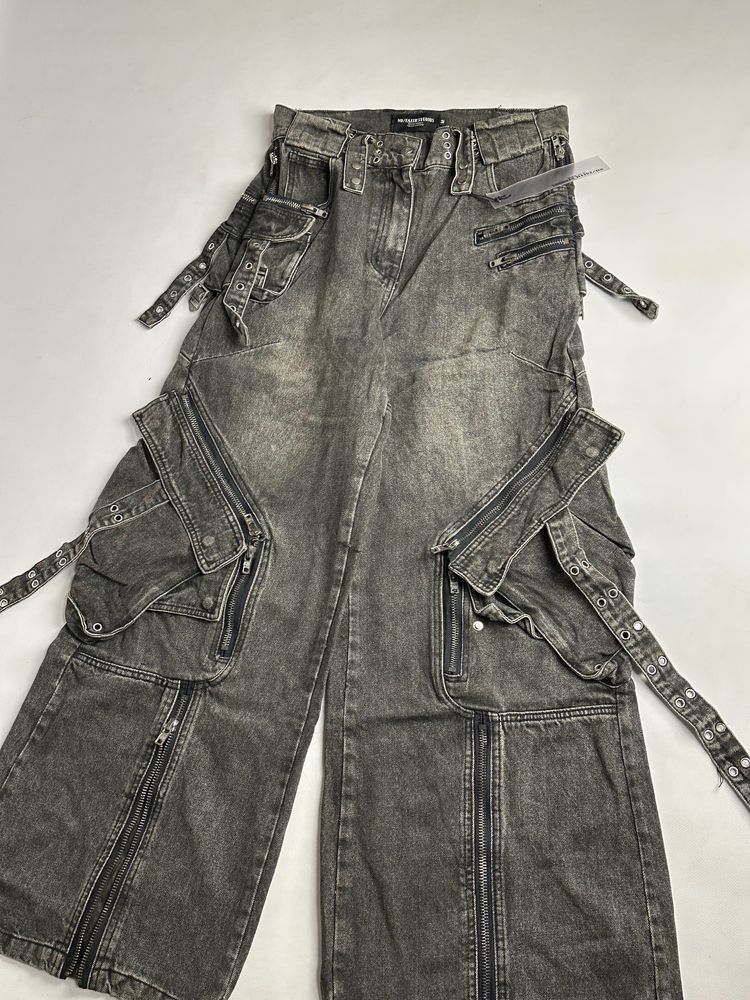 NFS NO FAITH STUDIOS джинси джинсы серые opium archive baggy faded M L