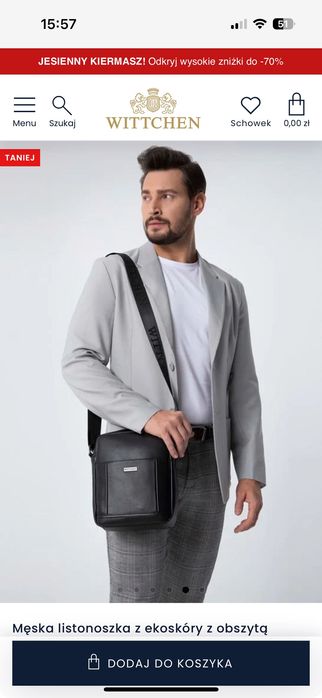 Чоловіча сумка Wittchen мужская сумка