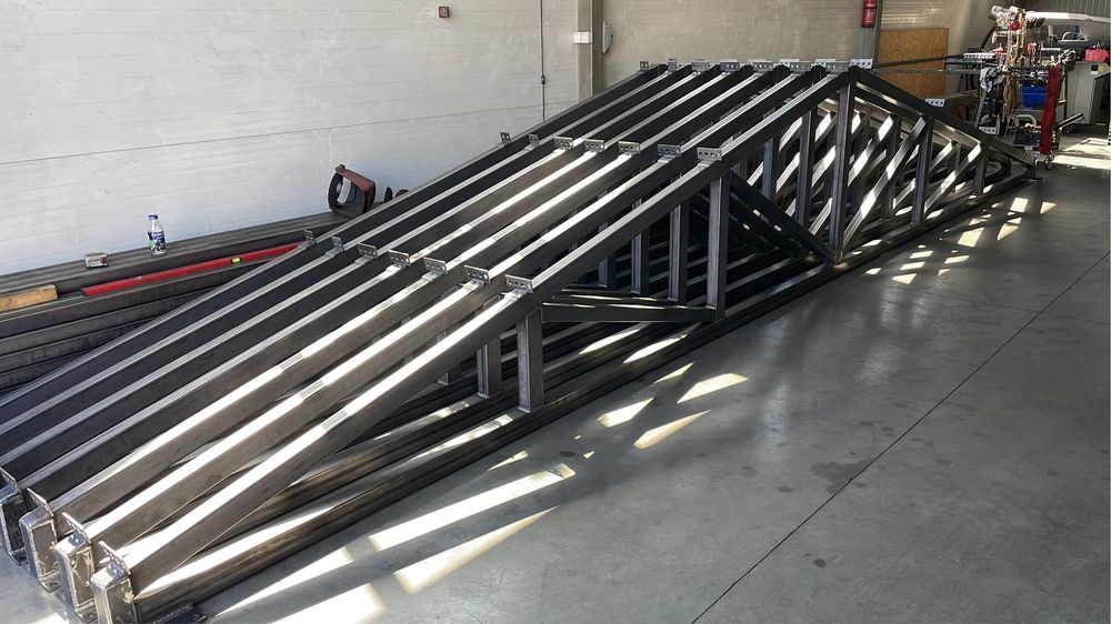 Kratownica dźwigary hala magazyn garaż konstrukcja 7,80m cięte laserem