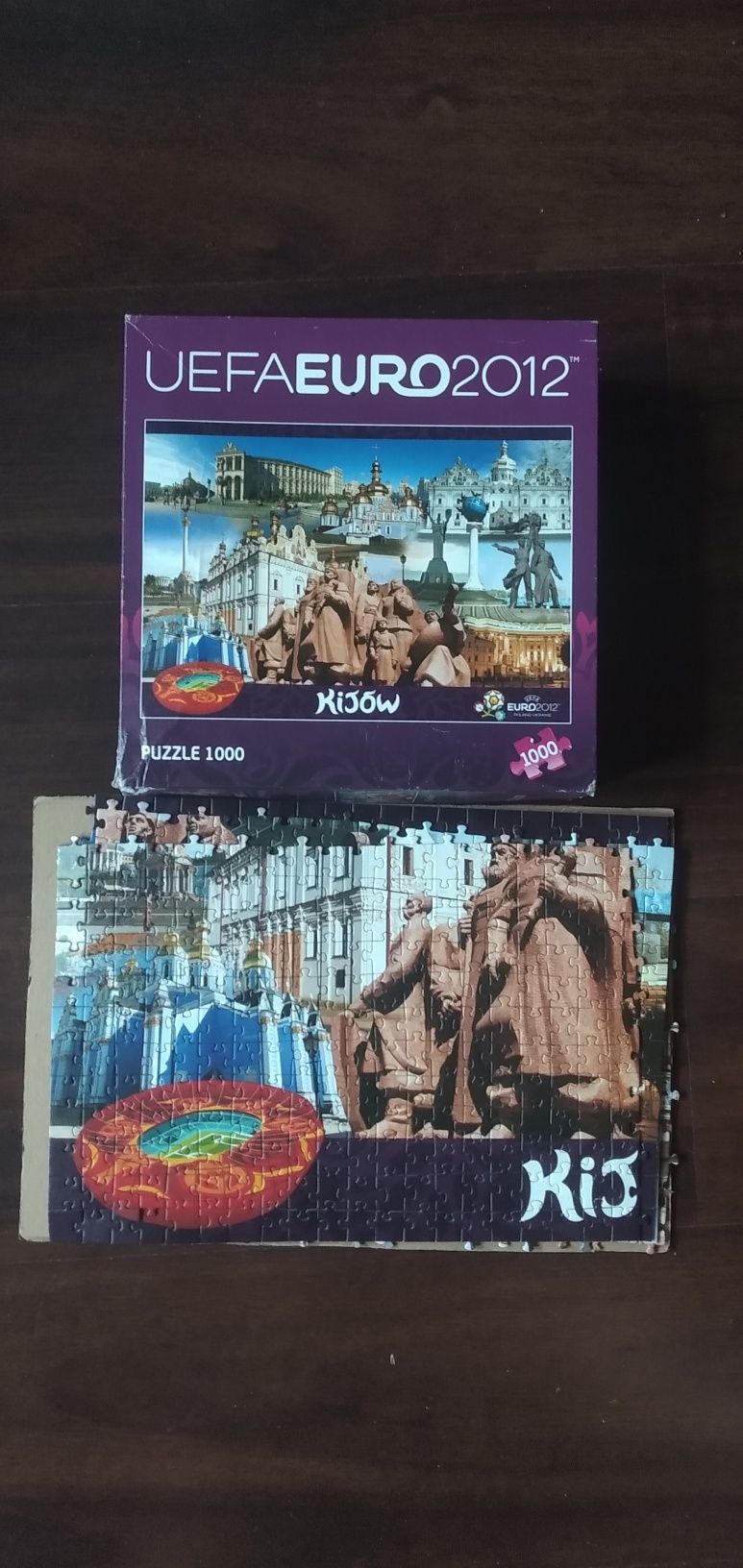 Puzzle ułożone 1000 Kijów